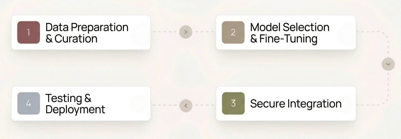 LLM integration process flow