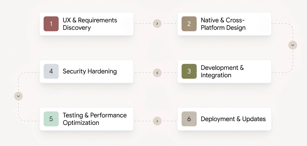 Mobile applications process flow