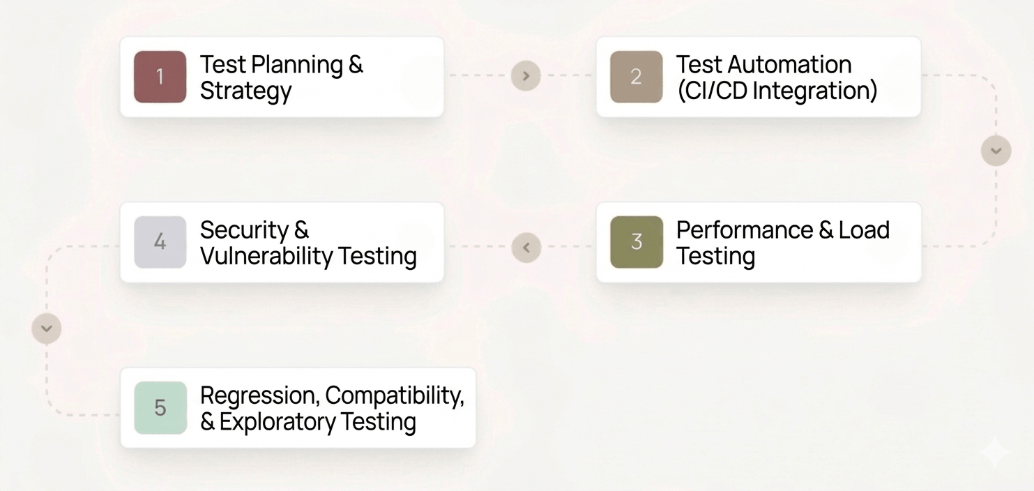 Quality Assurance testing process flow